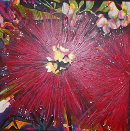 RED BOTTLEBRUSH by Jacqueline Alves
